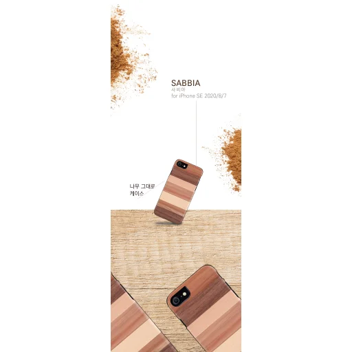 MAN&WOOD sabbia black puzdro pre iPhone 7/8/SE (2020) - 4