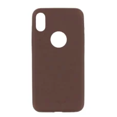 Tellur Cover Slim puzdro zo syntetickej kože pre iPhone X/XS, hnedé