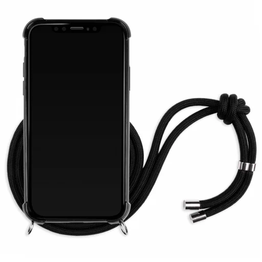 Lookabe Necklace Snake Edition iPhone Xr strieborno-čierne puzdro so šnúrkou na krk - 2