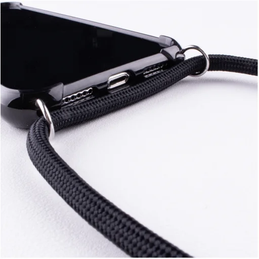 Lookabe Necklace Snake Edition iPhone Xr strieborno-čierne puzdro so šnúrkou na krk - 4