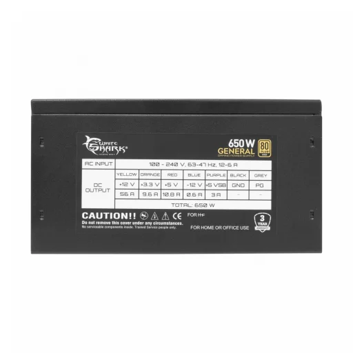 White Shark GPSU-G650M General 650W 80+ Gold plne modulárny ATX napájací zdroj - 3