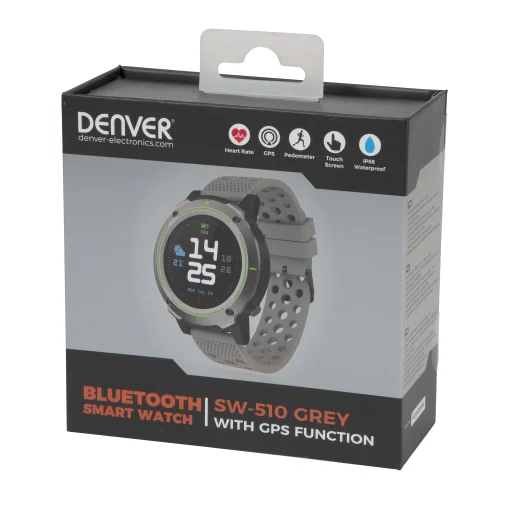Denver SW-510 sivé + sivý remienok inteligentné hodinky - 8