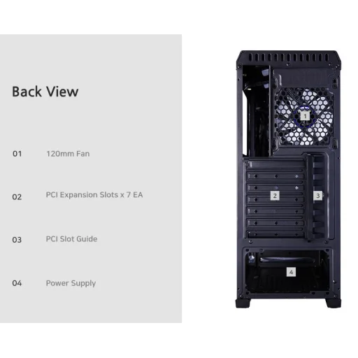 Počítačová skriňa Zalman N5 TF ATX Mid Tower - 5