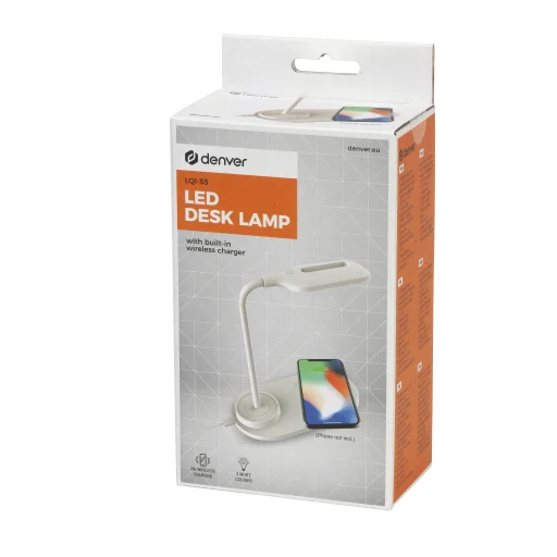Denver LQI-55 LED stolná lampa s bezdrôtovou QI nabíjačkou - 10