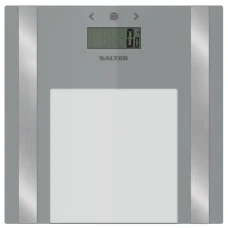 Salter 9158 SV3R Ultra Slim sklenená diagnostická osobná váha strieborná