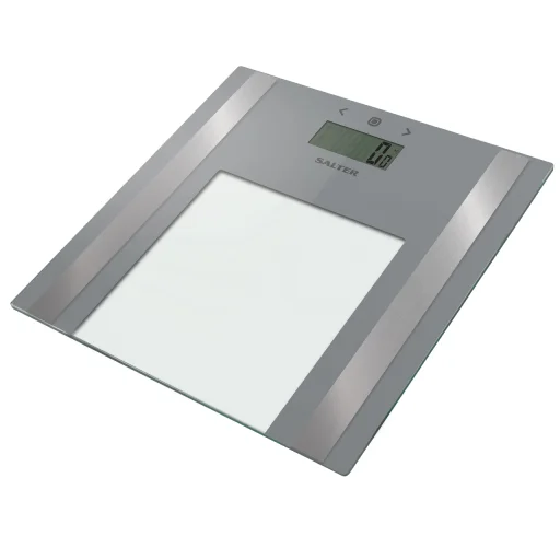 Salter 9158 SV3R Ultra Slim sklenená diagnostická osobná váha strieborná - 2