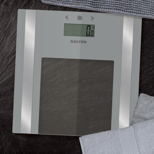 Salter 9158 SV3R Ultra Slim sklenená diagnostická osobná váha strieborná - 3