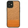 MAN&WOOD puzdro so vzorom rybej kosti Arancia čierne pre iPhone 12 mini thumbnail