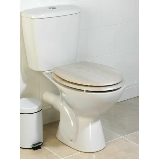 Beldray LA033710WOAKPFEU7 drevené MDF WC sedadlo - biely dub - 6