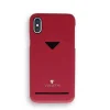 VixFox zadný kryt s priehradkou na karty pre Samsung S9 rubínovo červený thumbnail