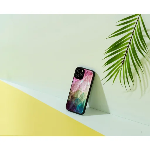 iKins čierny kryt s motívom vodného kvetu pre Apple iPhone 12 Pro Max - 3
