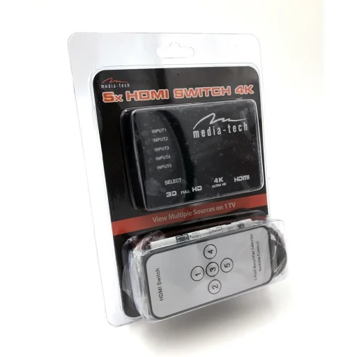 Media-Tech MT5207 5x HDMI switch 4K HDMI prepínač - 6