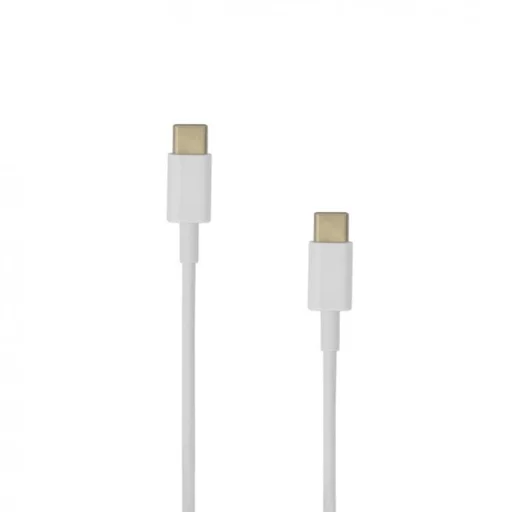 Sbox USB Type-C - USB Type-C M/M 1 m biely dátový a nabíjací kábel - 1