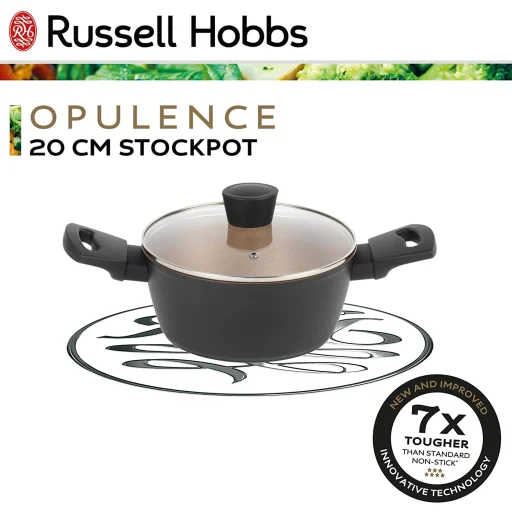 Russell Hobbs RH01669BEU7 Opulence 20 cm čierny hrniec - 4
