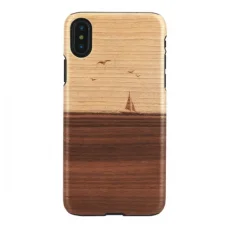 MAN&WOOD iPhone X/XS mare čierne puzdro
