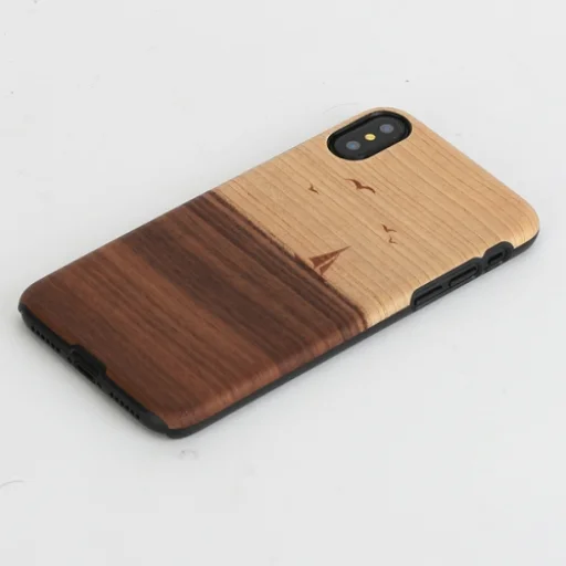MAN&WOOD iPhone X/XS mare čierne puzdro - 2