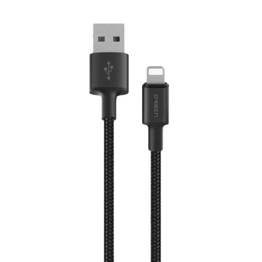 Orsen S9L USB-A – Lightning kábel čierny 1 m - 1