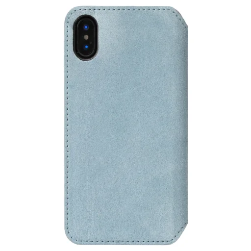 Krusell Broby SlimWallet flipové puzdro so 4 priehradkami na karty pre Apple iPhone XS Max, svetlomodré - 2