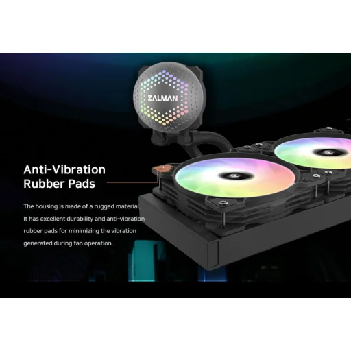 Zalman Alpha 24 240 mm biely kvapalinový chladič CPU - 9