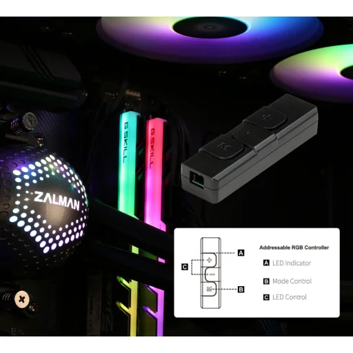 Zalman Alpha 24 240 mm biely kvapalinový chladič CPU - 10