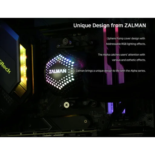 Zalman Alpha 28 280 mm biely kvapalinový chladič - 6
