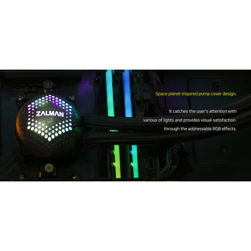 Zalman Alpha 28 280 mm biely kvapalinový chladič - 7