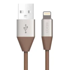 Orsen S31 Lightning kábel 2,1 A 1,2 m hnedý