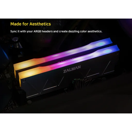Zalman ZM-MH10 Silver ARGB chladič RAM - 5