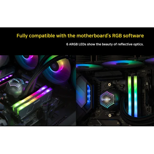 Zalman ZM-MH10 Silver ARGB chladič RAM - 6