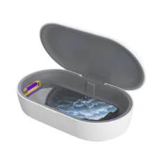 Devia bezdrôtový nabíjací dezinfekčný box biely