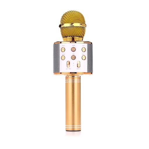 Manta MIC10-G Gold karaoke mikrofón s reproduktorom - 2