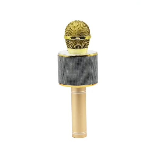 Manta MIC10-G Gold karaoke mikrofón s reproduktorom - 3