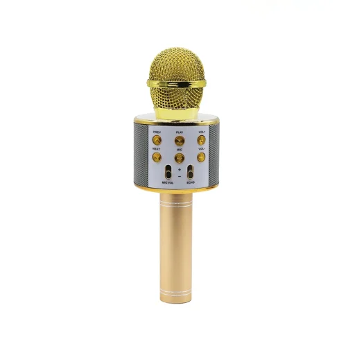 Manta MIC10-G Gold karaoke mikrofón s reproduktorom - 4