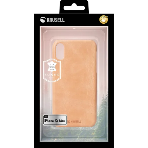 Krusell Sunne kryt Apple iPhone XS Max vintage nude - 6
