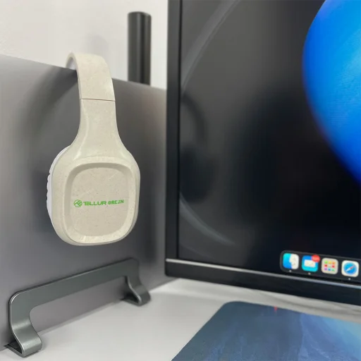Tellur Green Bluetooth bezdrôtové slúchadlá na uši Pulse, skladacie, krémové - 5