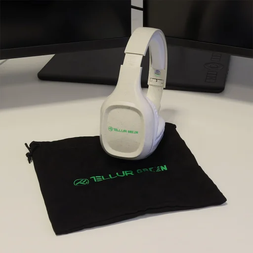 Tellur Green Bluetooth bezdrôtové slúchadlá na uši Pulse, skladacie, krémové - 6