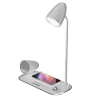 Tellur Nostalgia bezdrôtová stolná nabíjačka, Bluetooth reproduktor a stolná lampa, biela thumbnail