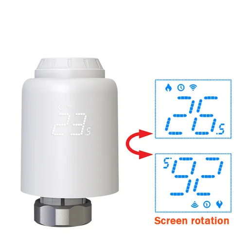 Tellur Smart WiFi LED biela termostatická radiátorová hlavica RVSH1 - 4