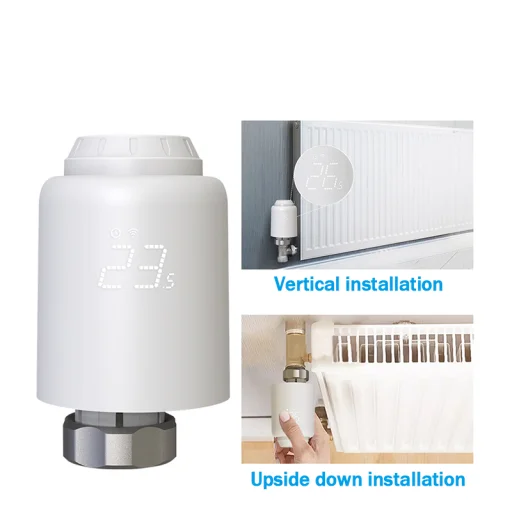 Tellur Smart WiFi LED biela termostatická radiátorová hlavica RVSH1 - 3