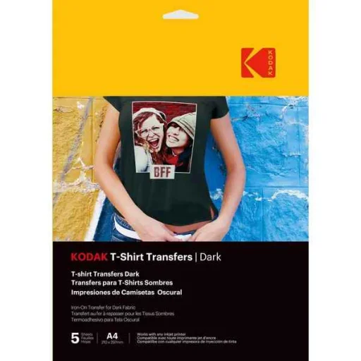Kodak nažehľovacia transferová fólia na tmavý textil 5 ks - 1
