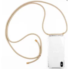 Lookabe Necklace iPhone Xr arany/nude tok