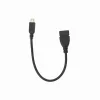 Sbox USB-A samica – microUSB samec adaptérový kábel 0,1 m čierny thumbnail