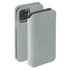 Krusell Sunne PhoneWallet Apple iPhone 11 Pro vintage sivé kožené flipové puzdro