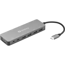 Sandberg 136-45 USB-C 13 v 1 Travel Dock dokovacia stanica