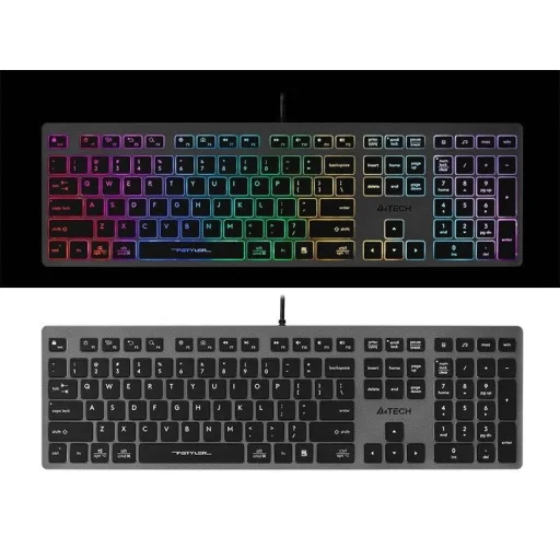 A4Tech FSTYLER FX60H Grey drôtová klávesnica s neónovým podsvietením - 8