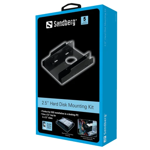 Sandberg 135-90 2,5" montážna sada pre pevný disk - 4