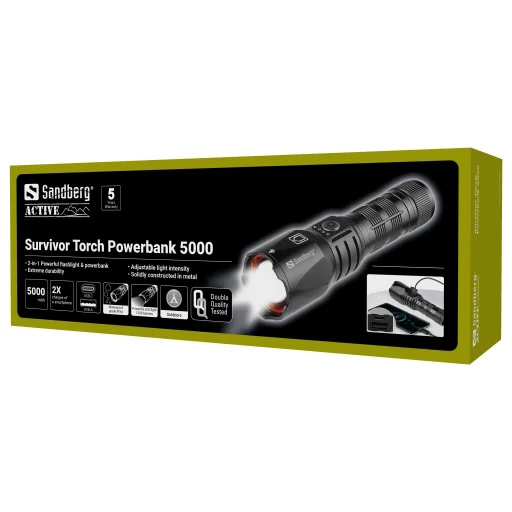 Sandberg 420-89 Survivor Torch Powerbank 5000 prenosné svietidlo a powerbanka - 7