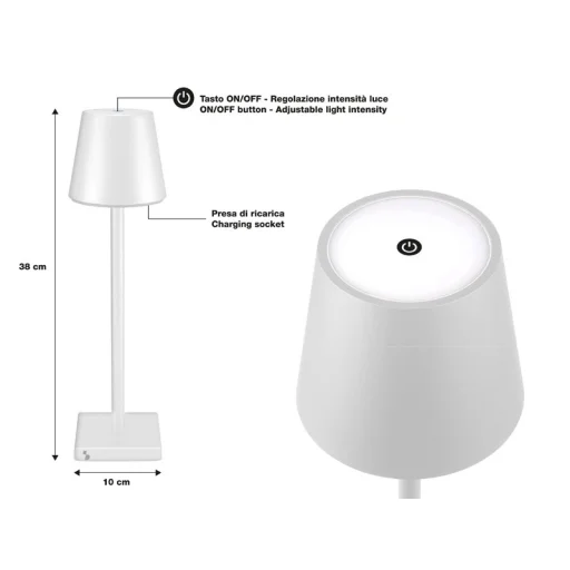 Beper P201UTP102 nabíjateľná stolná lampa - 4
