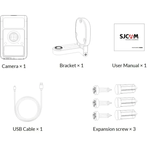 SJCAM S1 biela inteligentná domáca kamera - 10