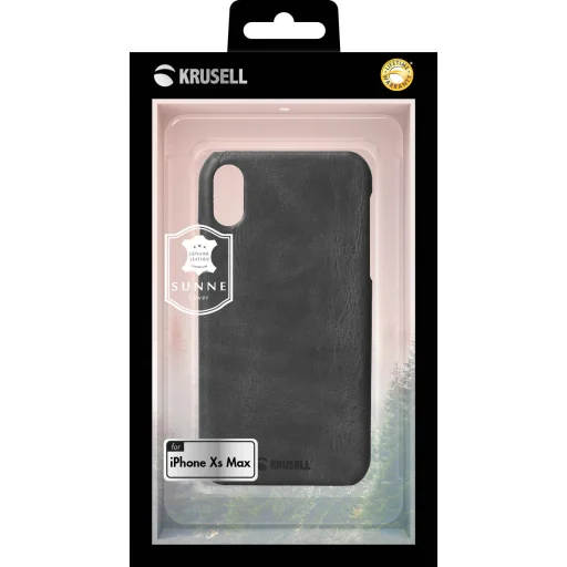 Krusell Sunne Cover Apple iPhone XS Max vintage black puzdro - 6